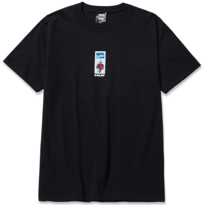 HUF x MARVEL SPIDER-MAN BLACK T-SHIRT