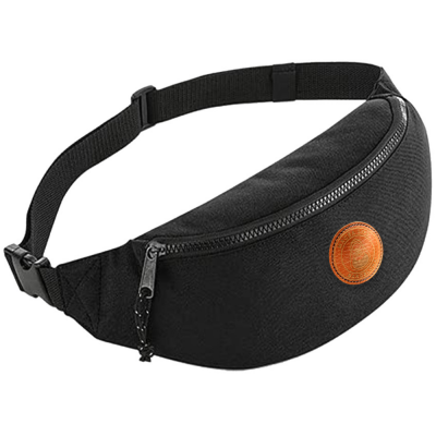 MACBA OG LOGO FANNY PACK BLACK MARSUPIO