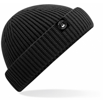 MACBA OG LOGO SHORT BEANIE BLACK CAPPELLO