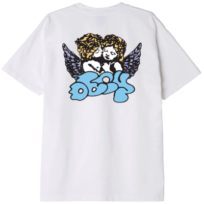 OBEY CHERUBS HEAVYWEIGHT WHITE T-SHIRT