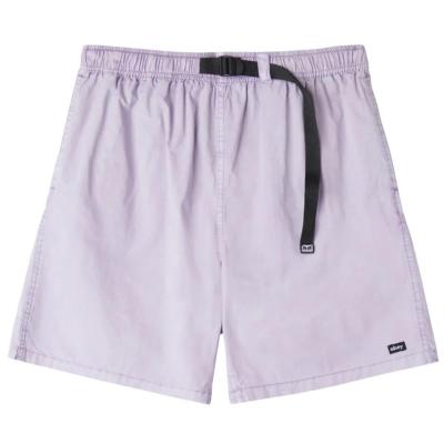 OBEY EASY PIGMENT TRAIL ORCHID PETAL SHORTS