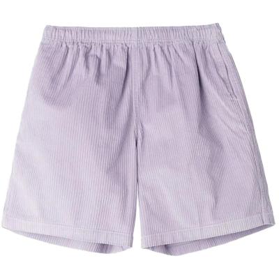 OBEY EASY RELAXED CORDUROY ORCHID PETAL SHORTS