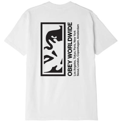 OBEY HALF FACE ICON CLASSIC WHITE T-SHIRT