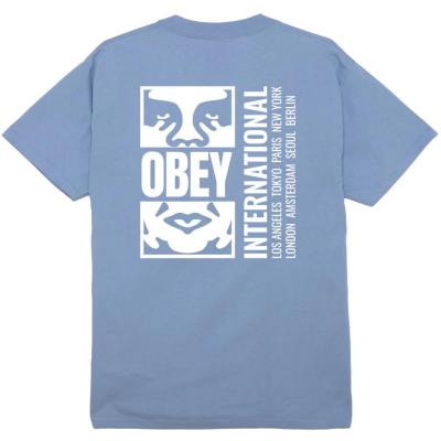 OBEY ICON SPLIT DIGITAL VIOLET T-SHIRT