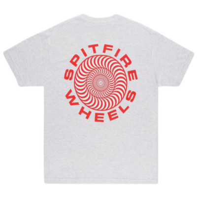 SPITFIRE CLASSIC 87' SWIRL ASH/RED/WHITE T-SHIRT