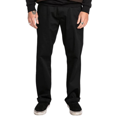 VOLCOM FRICKIN SKATE CHINO BLACK PANTALONI