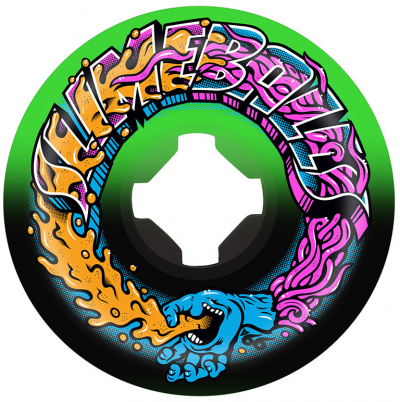 SLIME BALLS GREETINGS SPEED 56mm - 99A GREEN BLACK RUOTE
