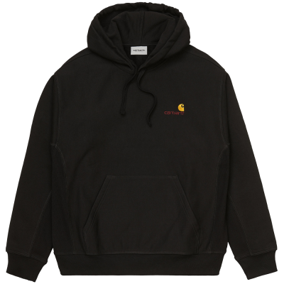 CARHARTT WIP AMERICAN SCRIPT SWEAT BLACK FELPA