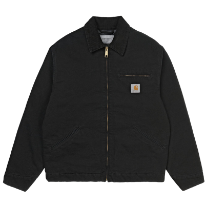 CARHARTT WIP OG DETROIT JACKET BLACK/BLACK AGED