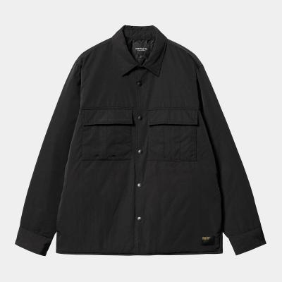 CARHARTT WIP FRESNO BLACK CAMICIA