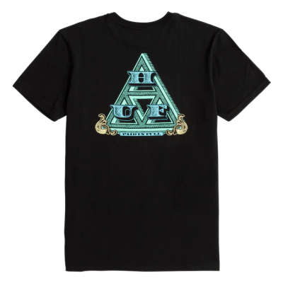 HUF PAID IN FULL BLACK T-SHIRT