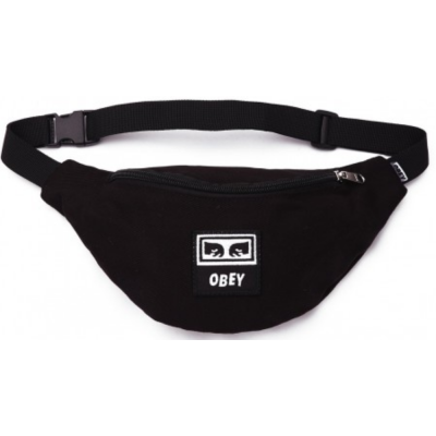 OBEY WASTED BLACK TWILL MARSUPIO