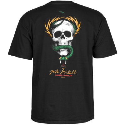 POWELL PERALTA MCGILL SKULL & SNAKE BLACK T-SHIRT