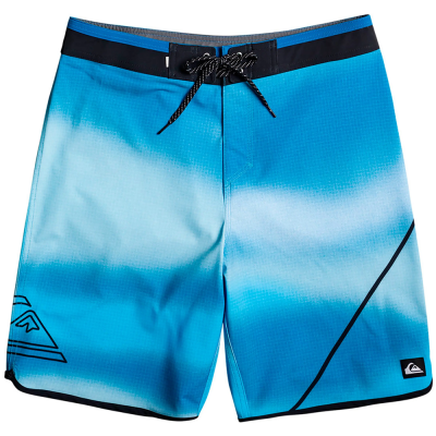 QUIKSILVER BOARDSHORT SURFSILK NEW WAVE SNORKEL BLUE 20 COSTUME 