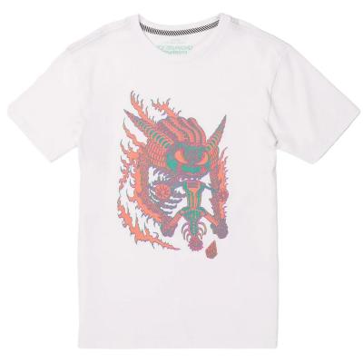 VOLCOM TETSUNORI 1 WHITE T-SHIRT BAMBINO