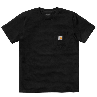 CARHARTT WIP POCKET BLACK T-SHIRT