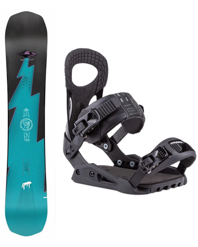 DRAKE LEAGUE 156W TAVOLA SNOWBOARD + KING BLACK ATTACCHI SNOWBOARD