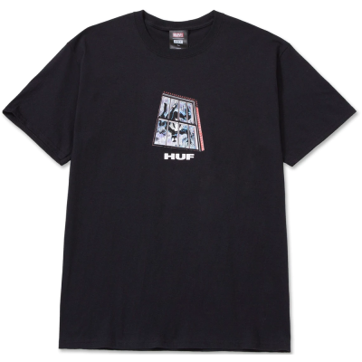 HUF x MARVEL SUITE SPIDER-MAN BLACK T-SHIRT