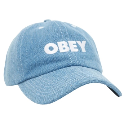 OBEY BOLD PEACE SIGN STRAPBACK LIGHT INDIGO CAPPELLO