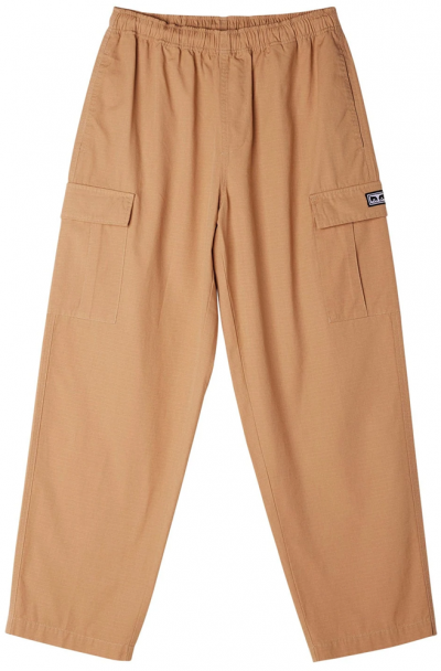 OBEY EASY RIPSTOP CARGO LIGHT KHAKI PANTALONI