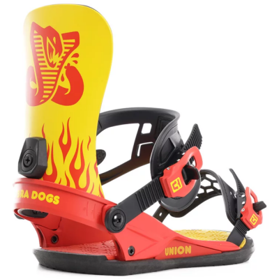 UNION CUSTOM HOUSE COBRA DOGS YELLOW RED ATTACCHI SNOWBOARD