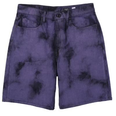 VOLCOM BILLOW DENIM DEEP PURPLE SHORTS