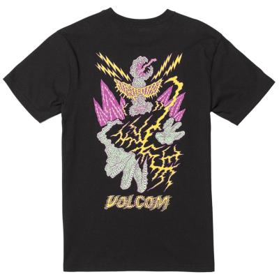 VOLCOM TETSUNORI 2 BLACK T-SHIRT BAMBINO