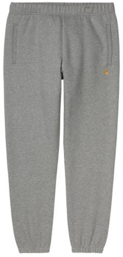 CARHARTT WIP CHASE SWEAT PANT GREY HEATHER/GOLD