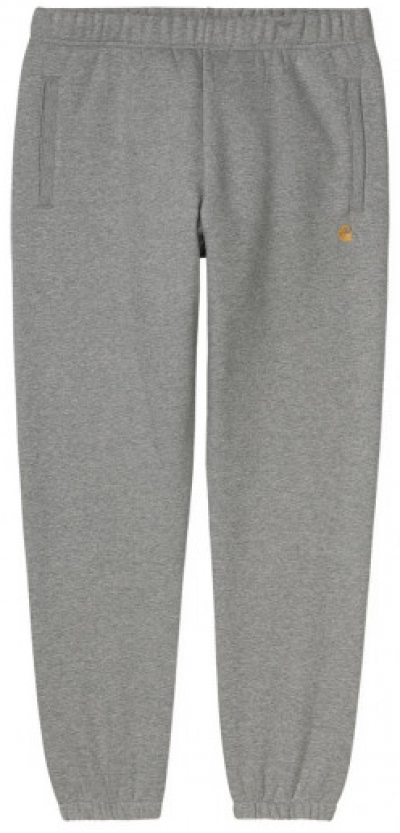 CARHARTT WIP CHASE SWEAT PANT GREY HEATHER/GOLD PANTALONI