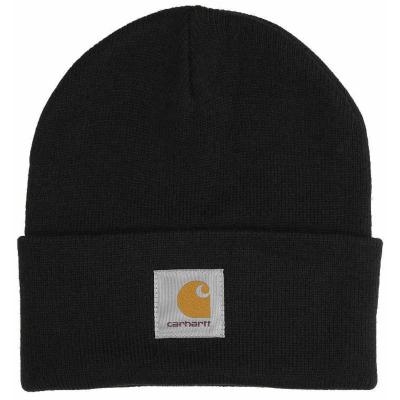 CARHARTT WIP SHORT WATCH HAT BLACK
