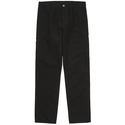 CARHARTT WIP SINGLE KNEE BLACK (RINSED)