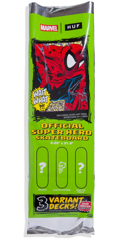 HUF x MARVEL SPIDER-MAN TAVOLA SKATEBOARD