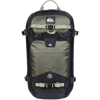 QUIKSILVER TRAVIS RICE PLATINUM BLACK/GREEN ZAINO