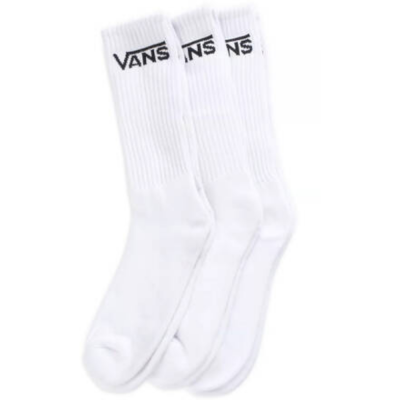 VANS CLASSIC CREW (3PZ) WHITE CALZINI