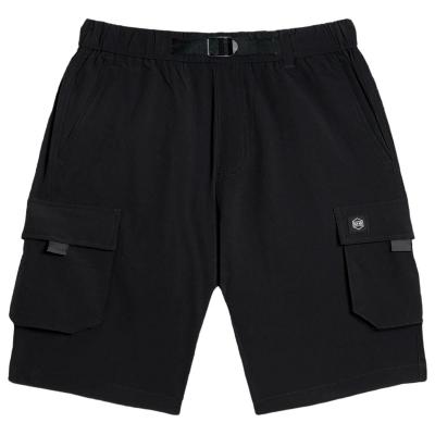 DOLLY NOIRE TECHNO CARGO BLACK SHORTS