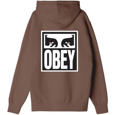 OBEY EYES ICON HOOD SEPIA FELPA