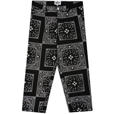 DOOMSDAY BANDANA CHINO BLACK PANTALONI