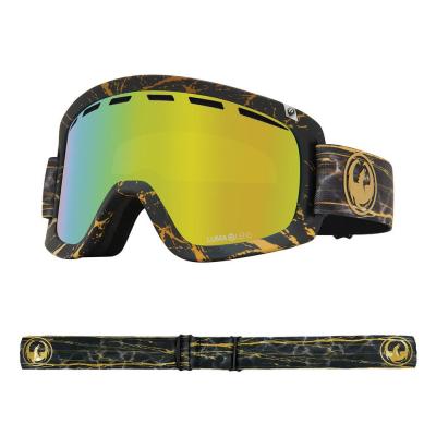 DRAGON D1 OTG 14 KARAT / LL GOLD ION/ LL AMBER MASCHERA SNOWBOARD