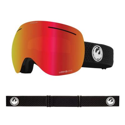 DRAGON X1 SPLIT LL RED ION/ LL LIGHT ROSE MASCHERA SNOWBOARD