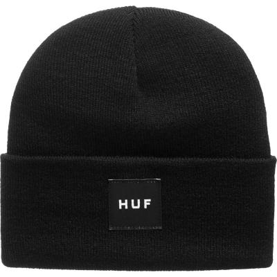 HUF ESSENTIALS BOX LOGO BLACK CAPPELLO