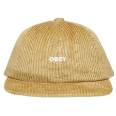 OBEY BOLD CORD 6 STRAPBACK KHAKI CAPPELLO