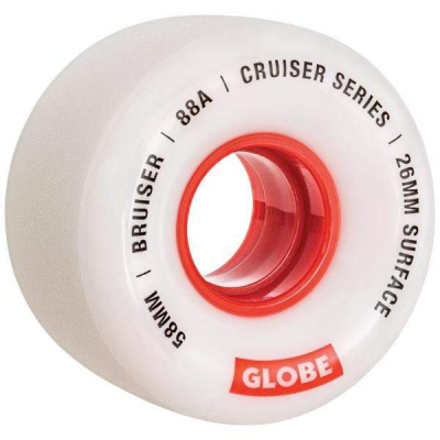 GLOBE BRUISER WHITE/RED 58mm 88A RUOTE