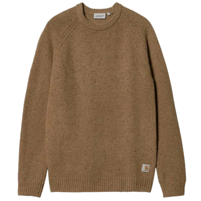 CARHARTT WIP ANGLISTIC SWEATER SPECKLED JASPER