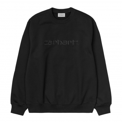 CARHARTT WIP SWEAT BLACK/BLACK FELPA