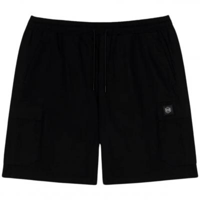 DOLLY NOIRE COTTON RIPSTOP CARGO BLACK EASYSHORTS