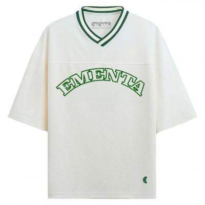 EMENTA GABI JERSEY KIT T-SHIRT OFF WHITE/GREEN