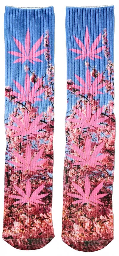 HUF DIGITAL PLANTLIFE PINK CALZINI