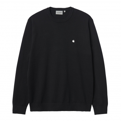 CARHARTT WIP MADISON SWEATER BLACK/WAX MAGLIONE