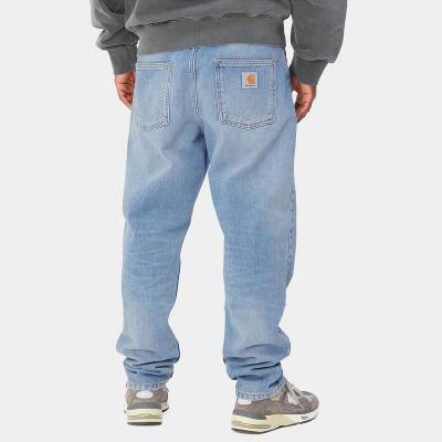 CARHARTT WIP NEWEL BLUE LIGHT USED WASH PANTALONI