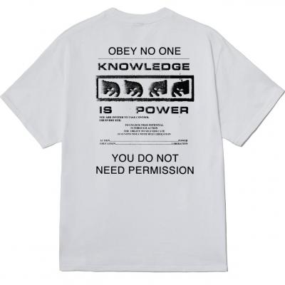 OBEY PERMISSION CLASSIC WHITE T-SHIRT